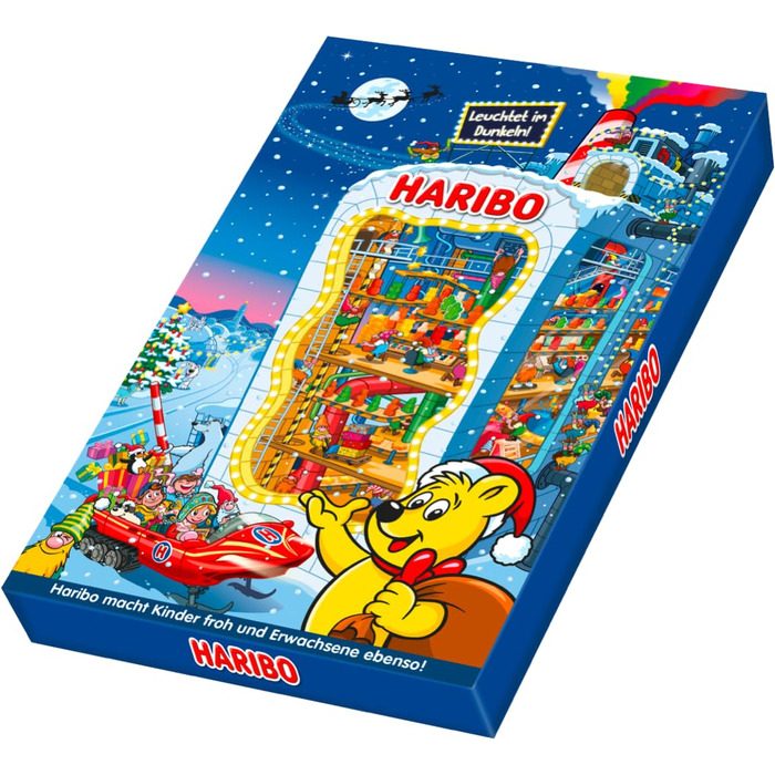 Різдвяний адвент календар 2025 з 24 міні-пакетами солодощів 300 г HARIBO