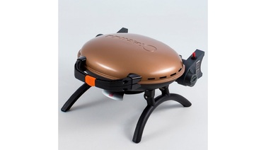 КОМПЛЕКТ Портативний переносний газовий гриль O-GRILL 500, бронзовий + шланг в подарунок! Код: 011674