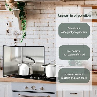 Складной брызгозащитный экран для плиты WINARA