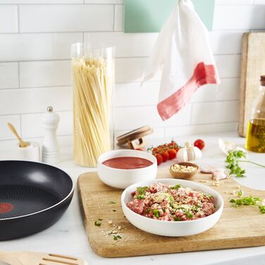 Tefal Сковорода Start&Cook, 28см, алюміній, чорний