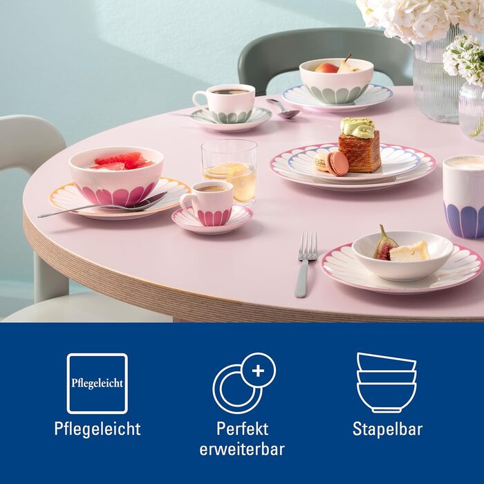 Блюдце кавове 14,8 см, рожевий Fleur Villeroy & Boch
