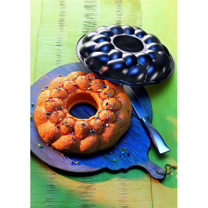 Форма для плетеной пасхальной выпечки калачей 32 см, черная Kaiser