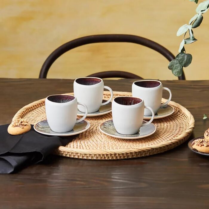 Набор чашек кофе на 4 персоны, 8 предметов KARACA