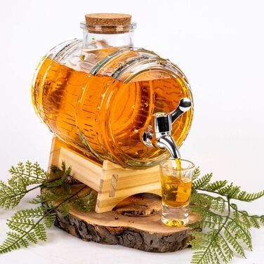 Стильный диспенсер в форме бочонка 2 л SUPERBUTELKI.PL