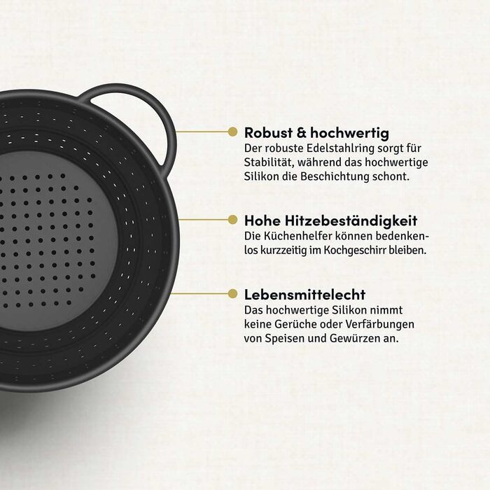 Складаний силіконовий друшляк Hoffmann