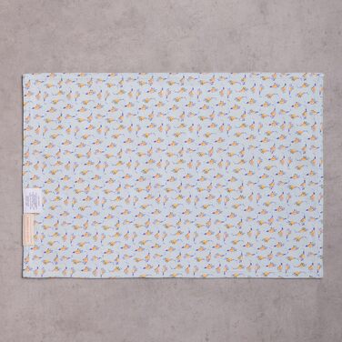 Серветки Maison d&39Hermine зі 100 бавовни, набір з 4 шт. , декоративні серветки, пасхальні серветки, які можна прати, для свят, вечерь, весни, літа (33 см x 48 см) (012 - Girassol)