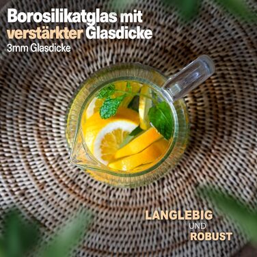 Стеклянный кувшин с крышкой 1,5 л CLIDOR