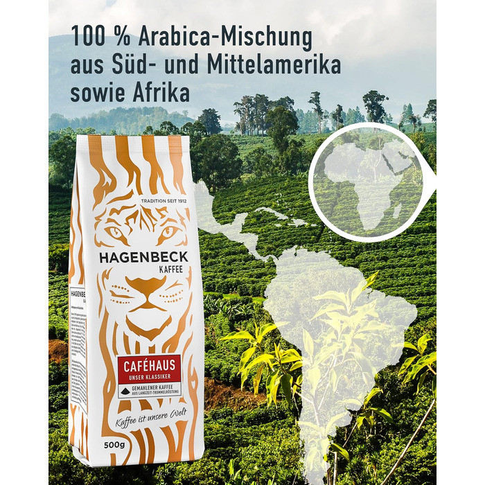 Кава - Кав&39ярня - Смажена кава - Мелені кавові зерна - 250 г - 100 арабіка - Ароматна - Традиційна кавова суміш (Кав&39ярня, 500 г (6 шт.))