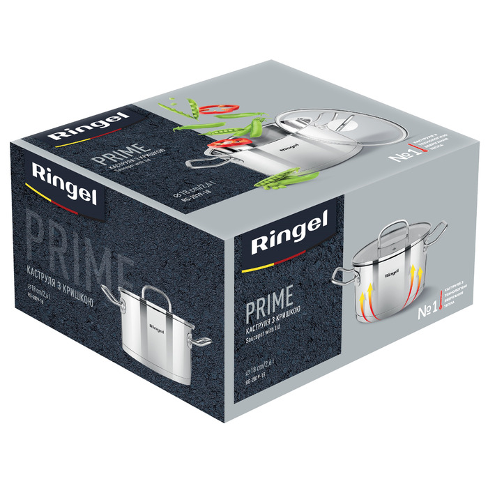 Кастрюля RINGEL Prime 18 см 2.6л (6733713)