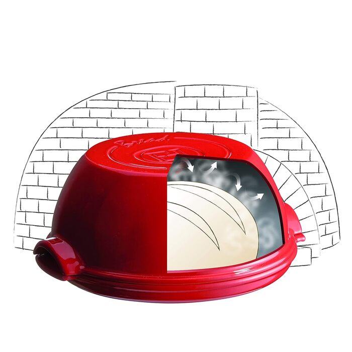 Форма для випікання хліба кругла 32,5 см, червона Emile Henry