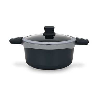 Каструля Fissman зі скляною кришкою LUXURIA 24x12см / 4,5л алюміній з антипригарним покриттям (14551)