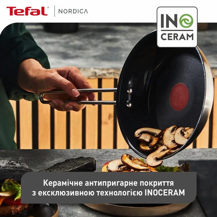 Tefal Сковорода Nordica, 24см, нержавіюча сталь