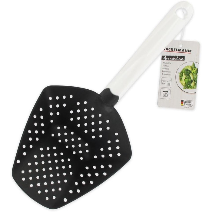 Ложка для процеживания 31 см, черно-белая Arcadalina Fackelmann
