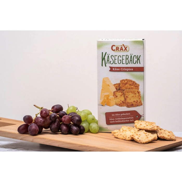 Печенье с сыром - чипсы, 10 упаковок по 100 г Cräx