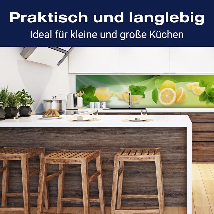 Кухонный фартук защита от брызг 180 х 50 см wandmotiv24