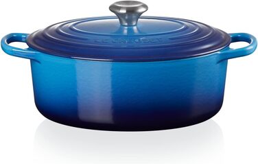 Гусятница / жаровня з кришкою 27 см, синій Le Creuset