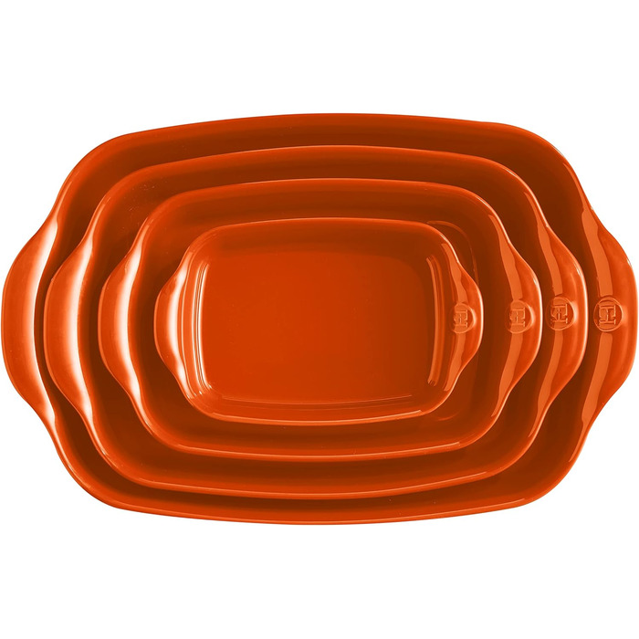 Форма для запікання прямокутна 36,5 x 23,5 x 7 см, помаранчева Emile Henry
