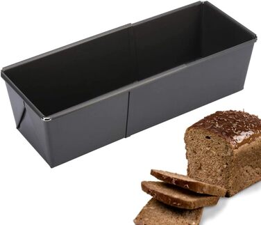 Форма для випічки хліба Westmark - високоякісна емальована форма для випікання хліба, як з пекарні - 32 см - для рівномірного підрум'янювання - 100 стійка до подряпин (чорна) (хліб розтягується)