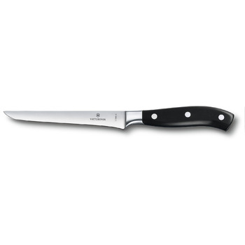 Кухонный нож Victorinox Grand Maitre Обвалка лезвие 15см с черным цветом. с ручкой в подарочной упаковке.