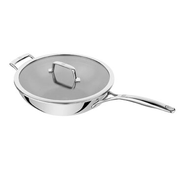 Сковорода вок 26 см с антипригарным покрытием в форме сот со стеклянной крышкой Peak Zwilling