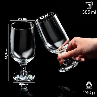 Набор из 6 стаканов для пива 385 мл KADAX