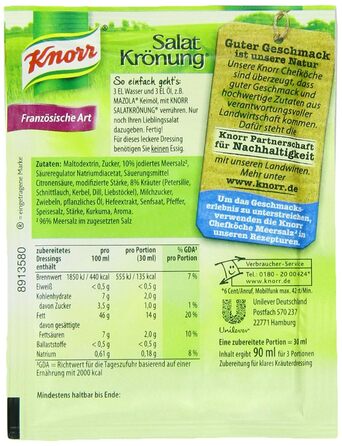 Заправка для салату Knorr у французькому стилі (5 шт. по 5 шт.)