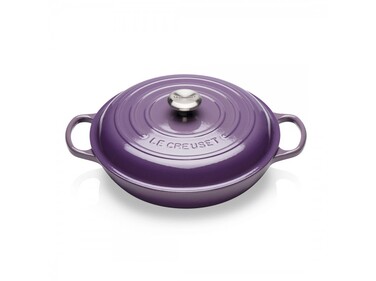Сковорода-жаровня чавунна з кришкою 30 см, фіолетова Ultra Violet Le Creuset