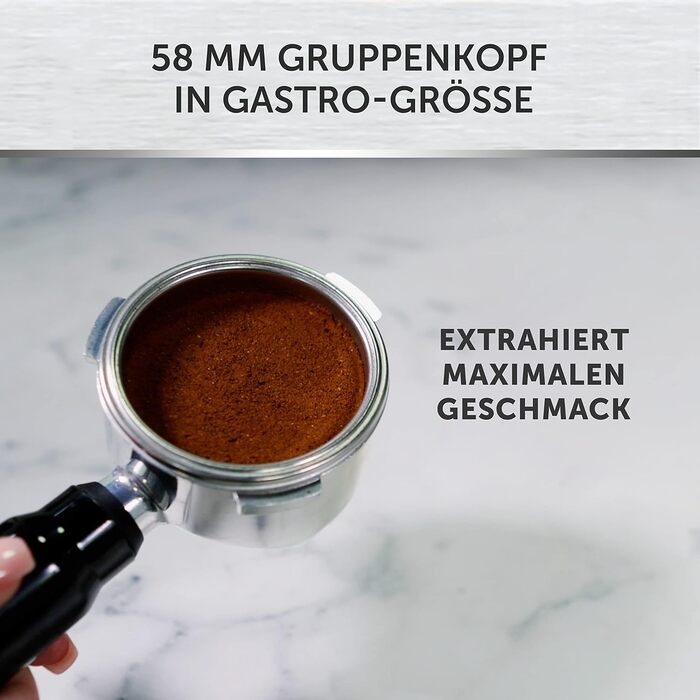 Кавоварка Breville Barista Max з портафільтром Еспресо-машина/кавоварка з вбудованою кавомолкою та спінювачем молока Резервуар для води 2,8 л Італійський насос 15 бар Нержавіюча сталь VCF126 шт. Бариста з кавомолкою (Бариста без кавомолки)