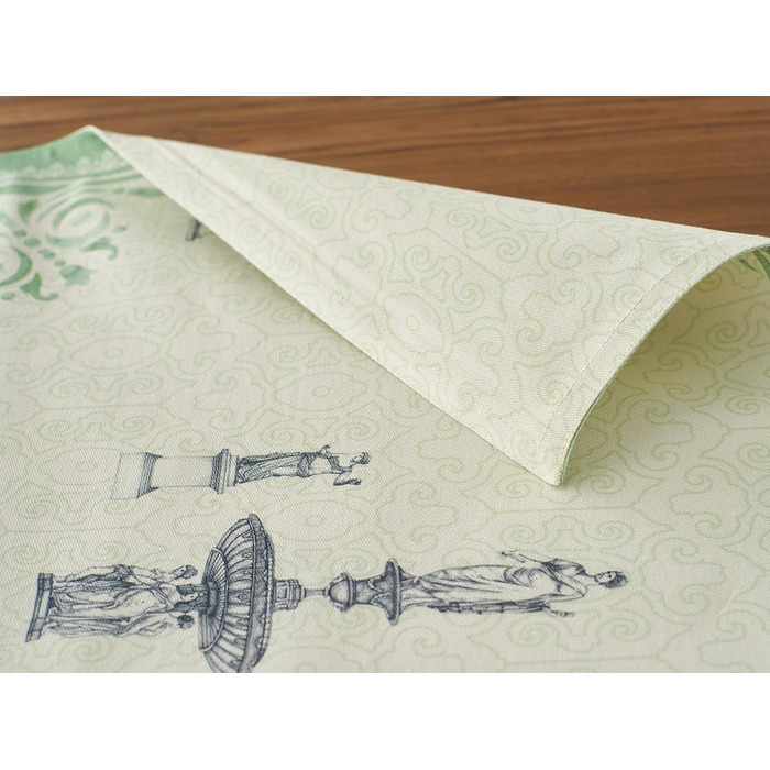 Серветки Maison d&39Hermine зі 100 бавовни, набір з 4 шт. , декоративні серветки, пасхальні серветки, які можна прати, для свят, вечерь, весни, літа (33 см x 48 см) (016 - Jardin du Roy)