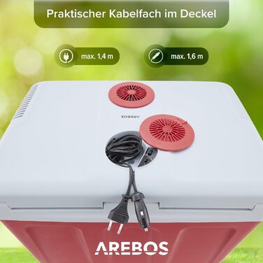 Автохолодильник 40 л червоний Arebos