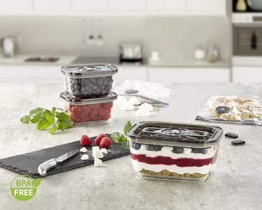 Камерный вакуумный упаковщик из нержавеющей стали, мощный вакуумный насос 70 л/мин, двойной сварной шов, регулируемый вакуум и время сварки (в комплекте с Eco-Set), 70 -