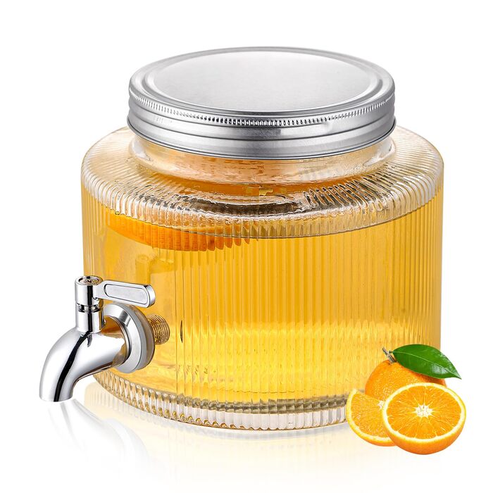 Стеклянный диспенсер для напитков 2,5л ReaNea