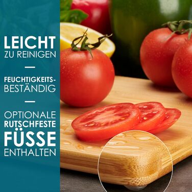 Набор из 3 разделочных досок из бамбука 33x22 см, 28x22 см и 22x15 см LARHN