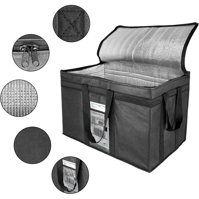 Велика термосумка 58 х 35 х 38 см Everfit Lighting