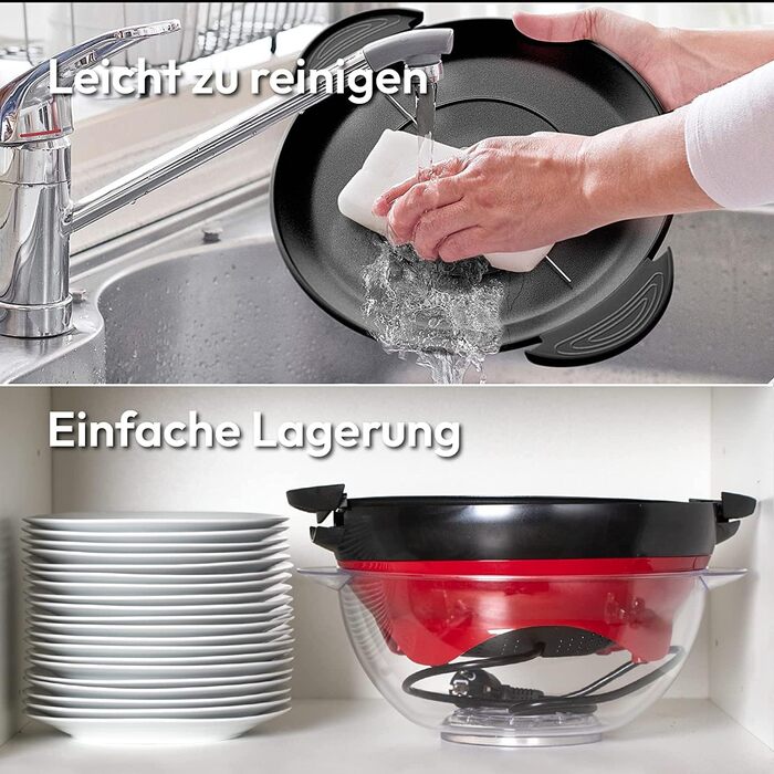 Велика машина для попкорну 5 л, 800 Вт червона Gadgy