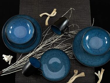 Набор посуды из 16 предметов синий Creatable