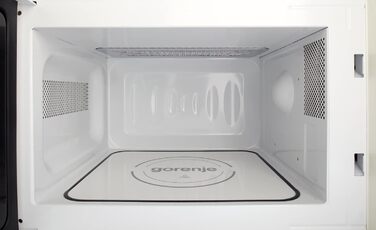 Мікрохвильова піч Gorenje MO20A3WH / 20 л / 800 Вт / AquaClean / AutoMenu / Сенсорне керування / LED-дисплей / Функція розморожування / 5 рівнів потужності / Блокування від дітей / Білий (Класичний, Бежевий)