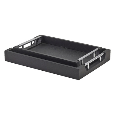 Поднос 35*25 см, деревянный, черный, Solid Black, GenWare