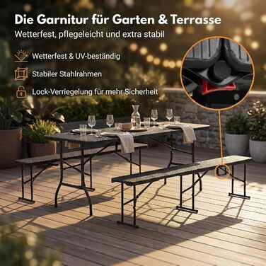 Стіл для кемпінгу чорний ALBATROS