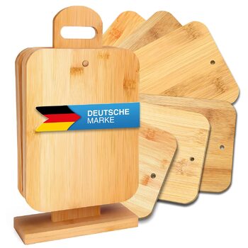 Набір із 6 бамбукових кухонних дощок GOODS+GADGETS