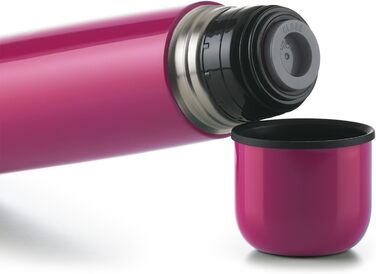 Термос Blumtal Eifel з нержавіючої сталі 500 мл - герметичний термос з чашкою для пиття в дорозі, ізолює гарячі напої, темно-зелений (700 мл, ягідний)