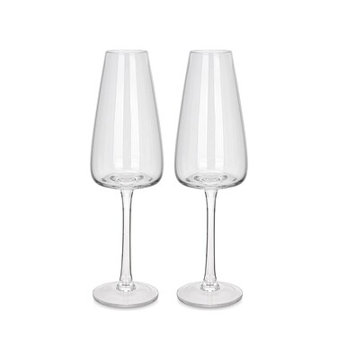 Набор из 2-х бокалов Fissman для шампанского 230 мл стекло (19052)