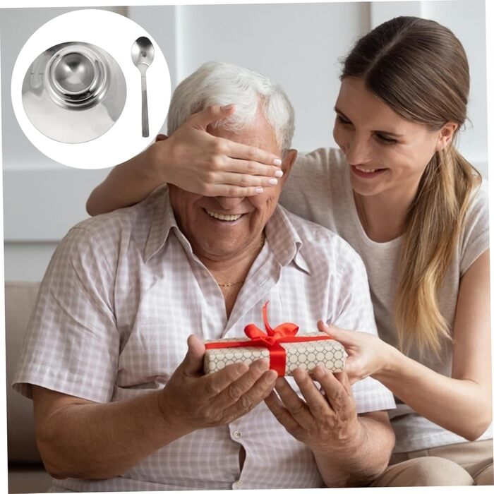 Підставка для яєць 12 см з ложкою, нержавіюча сталь Toyvian