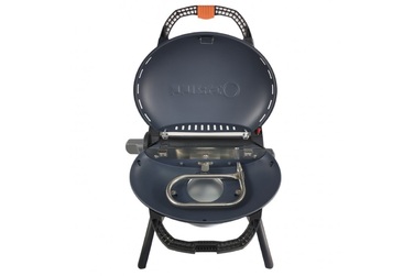 КОМПЛЕКТ Портативный переносной газовый гриль O-GRILL 600T, серебро+шланг в подарок! Код: 011681