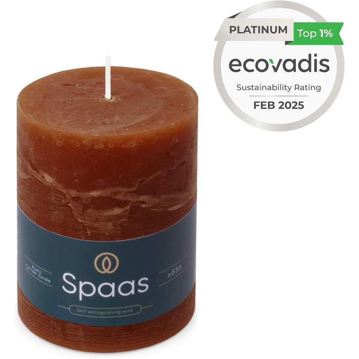 Свічки Spaas Rustic Pillar 80/110 мм 65 шт. - (Бордо)