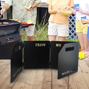 Складаний вітровий захист для кемпінгової плити CARMOTTER