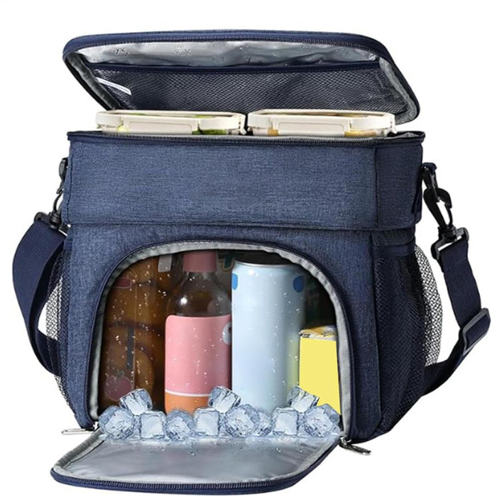 Термосумка 14 л темно-синяя Generisch