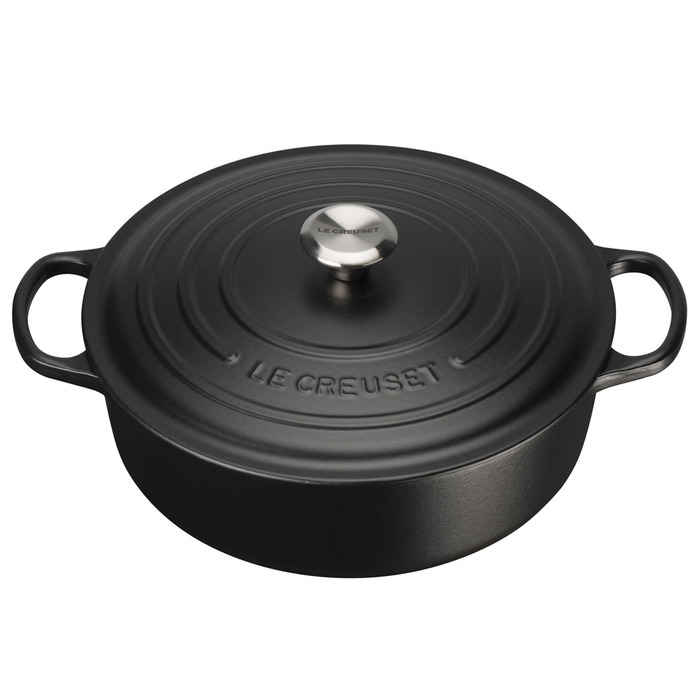 Жаровня для ризотто круглая 30 см черная Le Creuset