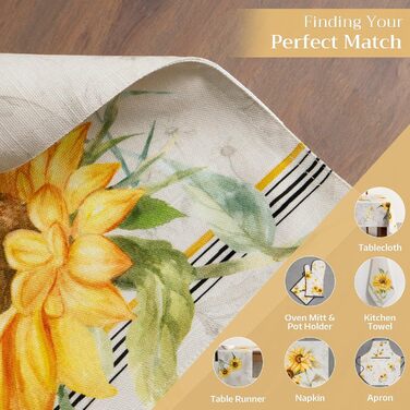 Бавовняні килимки для серветок, набір з 4 шт. , декоративні килимки для серветок, пасхальні килимки, що миються, для свят, вечерь, весни, літа (33 см x 48 см) (048 - Candice), 39Hermine 100