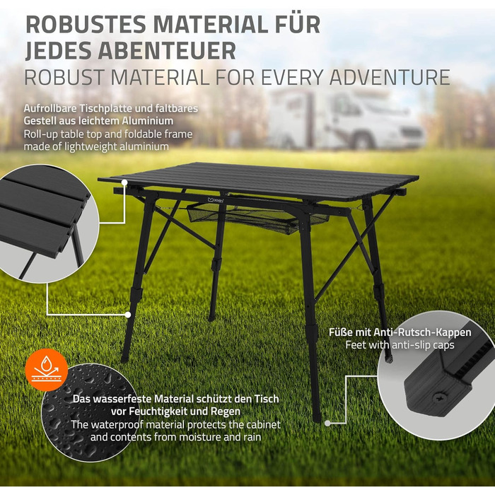 Складной алюминиевый стол для кемпинга 90 x 51,5 см ML DESIGN modern living
